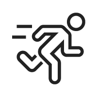 brain focus running icon