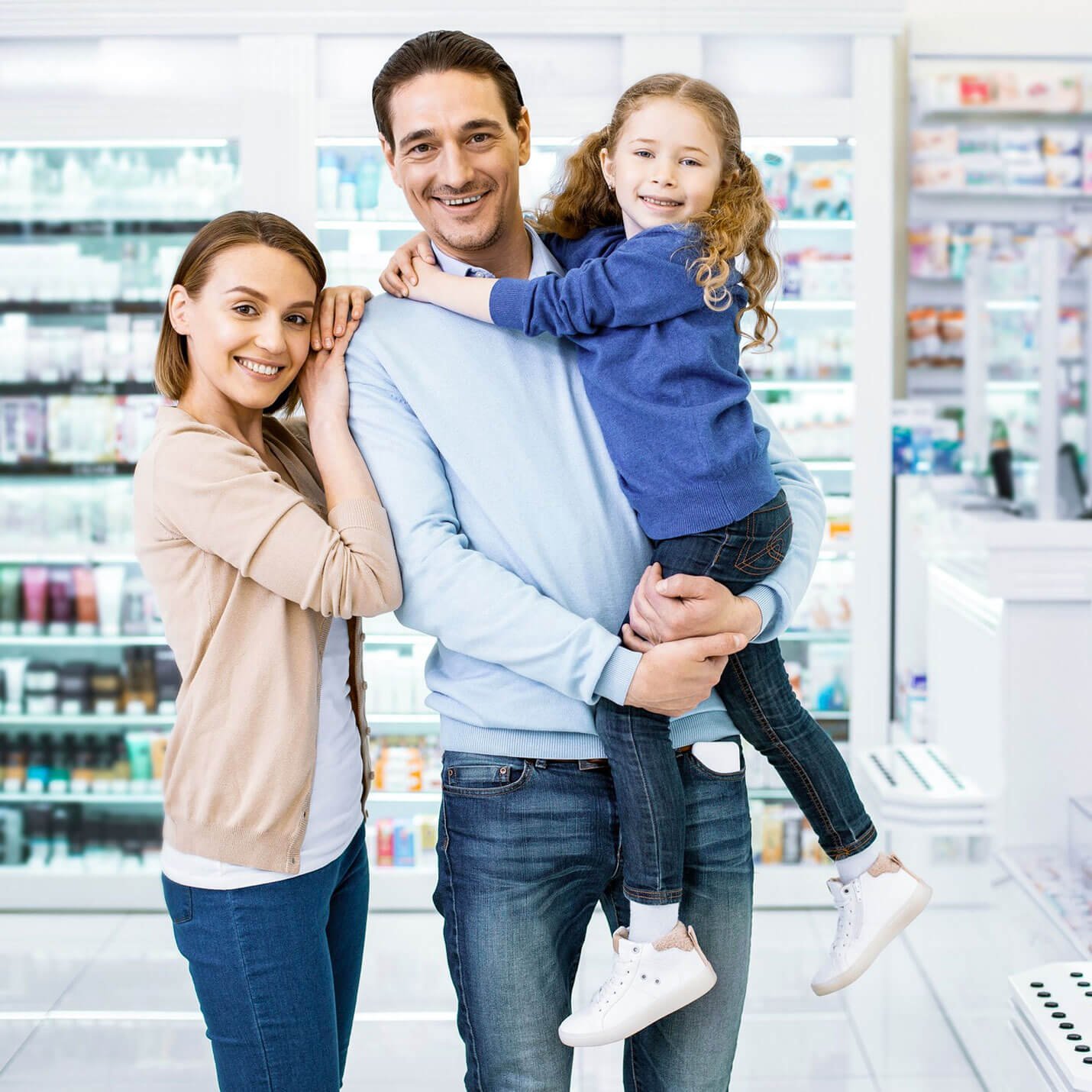 contact healthy family in pharmacy