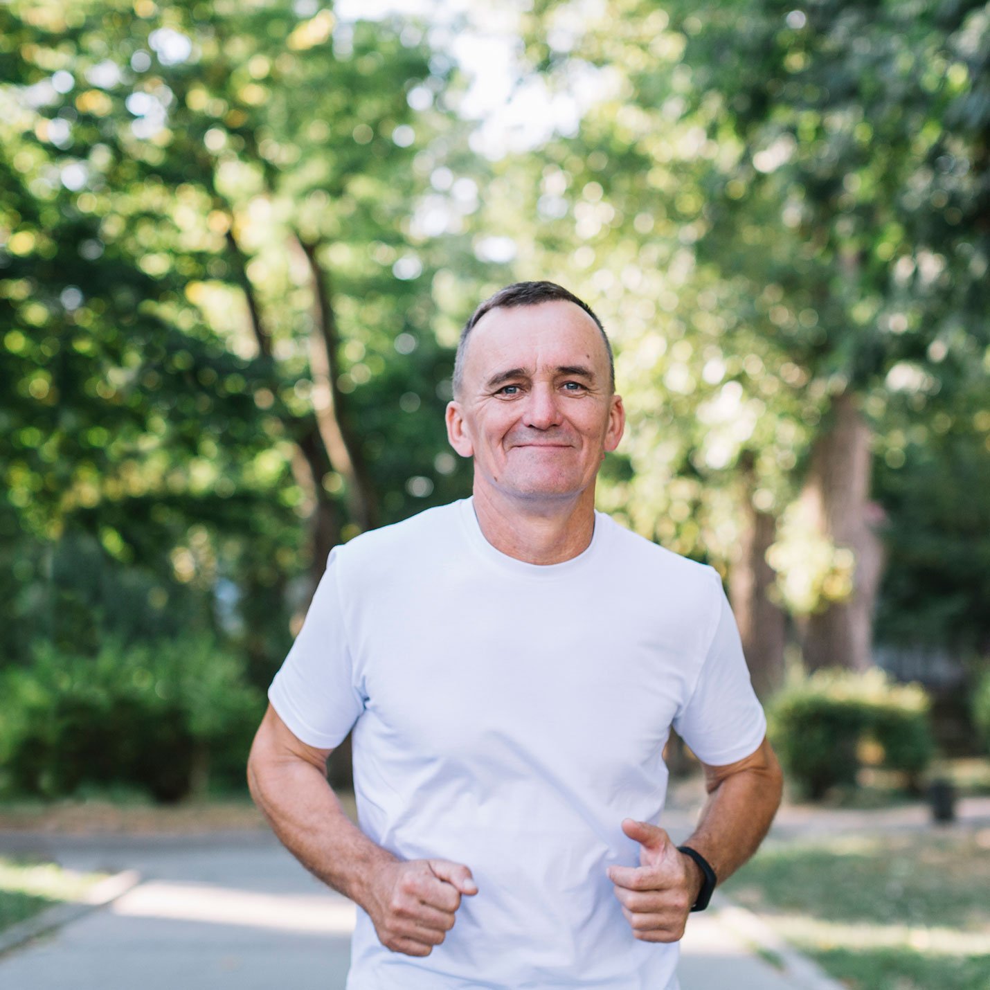 Healthy man running