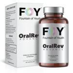 OralRev Advance bottle and box with supplements