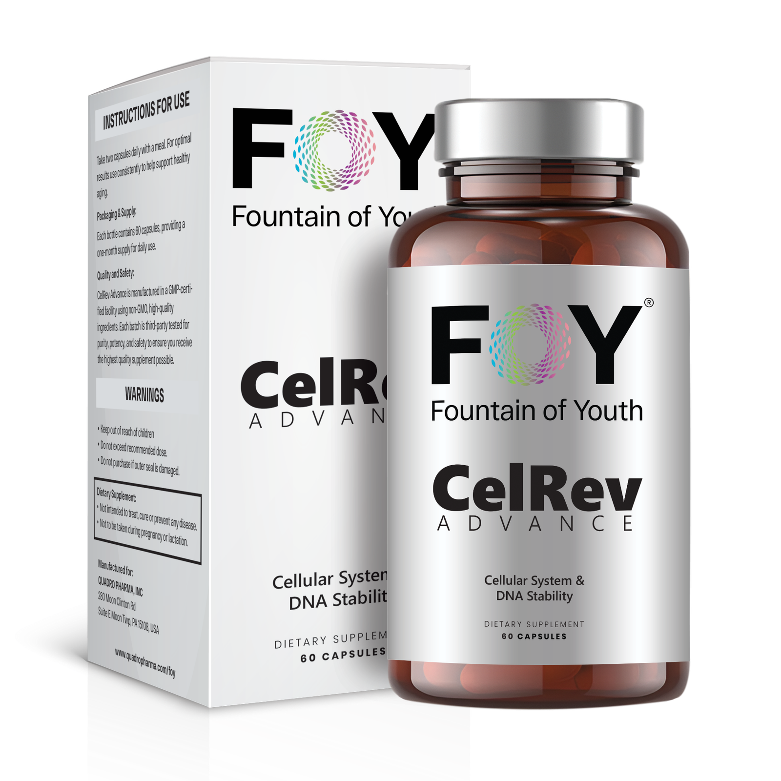 CelRev Advance Bottle and Box